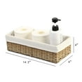 thumbnail image 3 of HOSROOME Bathroom Toilet Paper Storage Basket for Toilet Tank Top Wicker Storage Baskets for Organizing(Set of 2,Beige), 3 of 6