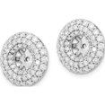 thumbnail image 2 of 14K White Gold Diamond Earring Jackets (14 X 14) Made In India em4020-165-wa, 2 of 5