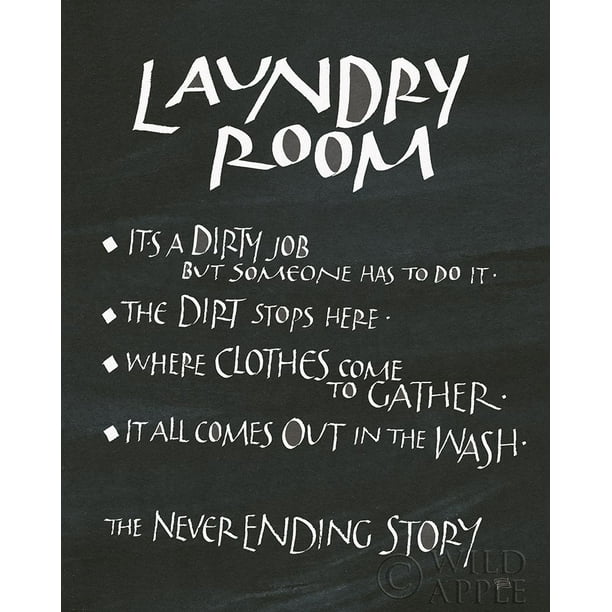 laundry room sayings poster print by chris paschke walmartcom walmartcom