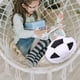 thumbnail image 5 of Cojín redondo de fútbol de peluche, cojín de sofá flexible, 5 of 8