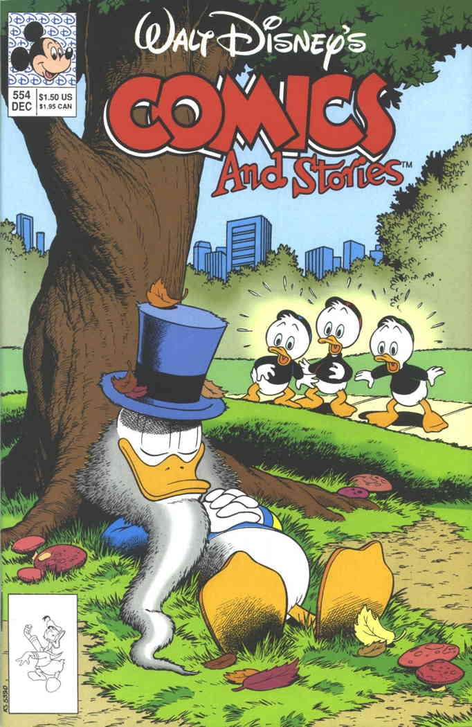 Cover of Walt Disney's Comics and Stories #554