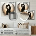 thumbnail image 4 of Designart "love Timeless Embrace II" Romantic Metal Art Living Room, 4 of 5