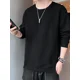 thumbnail image 2 of Camisetas para hombre, cuello redondo, ropa masculina de lujo, 2024, ajuste regular, sudaderas de algodón, invierno, otoño, coreano, tops de poliéster, 2 of 4