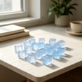thumbnail image 3 of Light Up Ice Cubes with Acrylic Glow in The Dark Design, 20-Pack 0.55 Inch, Light Blue, for Party Table Decorations, 3 of 3