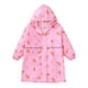 thumbnail image 4 of Poncho de lluvia Herrnalise para niños, poncho con capucha, chaqueta impermeable, ropa impermeable con dibujos animados en 3D para niñas y niños, con bolsa para 3 años, 4 of 5