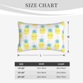 thumbnail image 3 of Plush Throw Pillow Covers, Cute Shy Pineapple Pillow Cases with Invisible Zipper, Breathable Microfiber Pillow Cases Standard Size for Sleeping Bedroom Sofa Living Room 20x30, 3 of 5