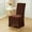 Brown, variant on Lunxisen 1 Pcs Dining Room Chair Slipcovers Stretch Dining Chair Covers Non Slip Washable Furniture Protector with Skirt Country Style for Hotel Ceremony Party