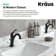 thumbnail image 4 of KRAUS Arlo Oil Rubbed Bronze Single Handle Basin Bathroom Faucet with Lift Rod Drain and Deck Plate, 4 of 11