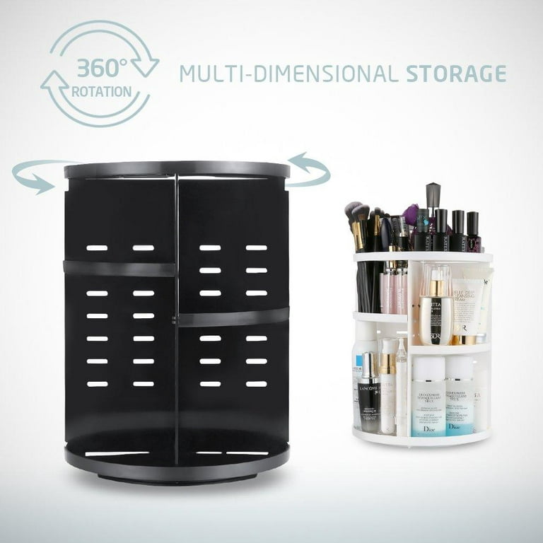 360° Rotating MakeUp Organizer Cosmetic Storage Box Lipstick