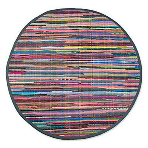 Rag Rug Multicolor 36 inch Round