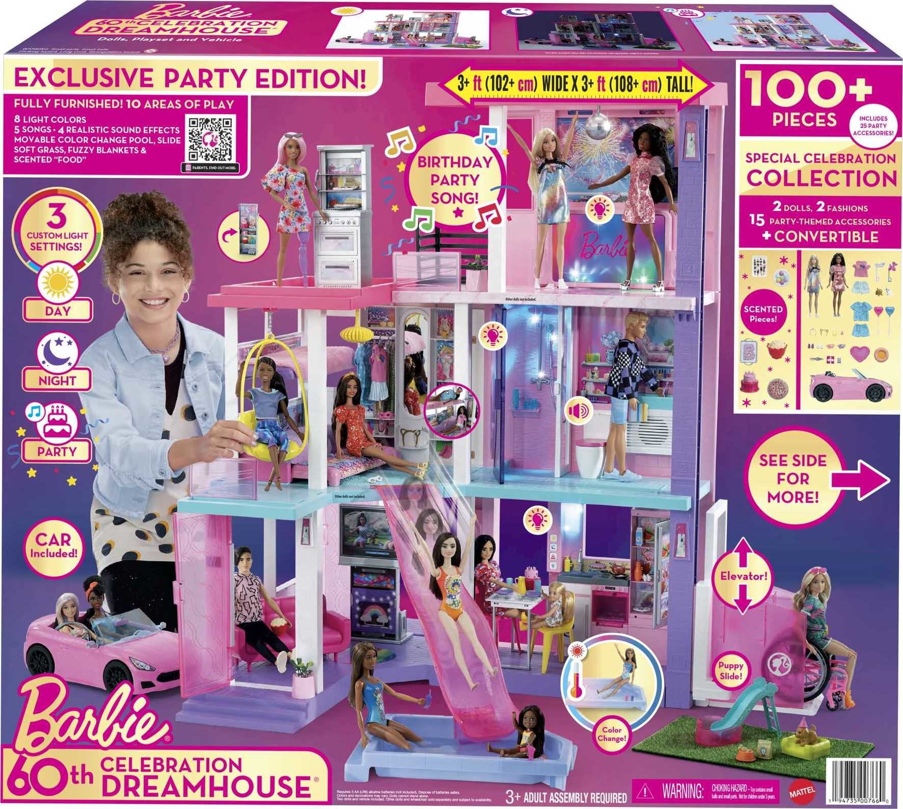 Barbie Deluxe Special Edition 60th DreamHouse Playset with 2 Dolls
