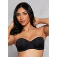 thumbnail image 2 of Womens Clear Strap Balconette Bra | Converts to Strapless, 2 of 4
