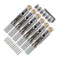 thumbnail image 4 of Puente de fijo de Metal con tuerca y llave para accesorios de piezas de repuesto de instrumentos de guitarra eléctrica sin cabeza , Plata Argén Sunnimix cordal del puente, 4 of 8