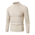 thumbnail image 4 of COMVALUE Mens Mock Neck Ribbed Knit Sweater Long Sleeve Slim Fit Casual Pullover For Daily Wear, 4 of 4