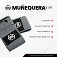 thumbnail image 2 of Muñequera Ajustable STS para Gym Muñequeras Levantamiento de Pesas Accesorios Fitness Gris, 2 of 7