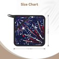 thumbnail image 3 of Sikiie Red White Blue Fireworks 1 Pot Holders Kitchen Insulation Mats Heat Resistant Pot-Holder Oven Anti-Scald Pads for Cooking Baking, 7.1*7.1inch, 3 of 8