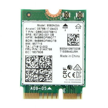Intel Dual Band AC 9560 9560NGW NGFF 1.73Gbps BT5.0 Wireless  M.2 Wi O6R7