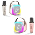 thumbnail image 2 of Bocina con Micrófono Bluetooth RGB carga tipo C y 4 efectos de Voz, 2 of 8