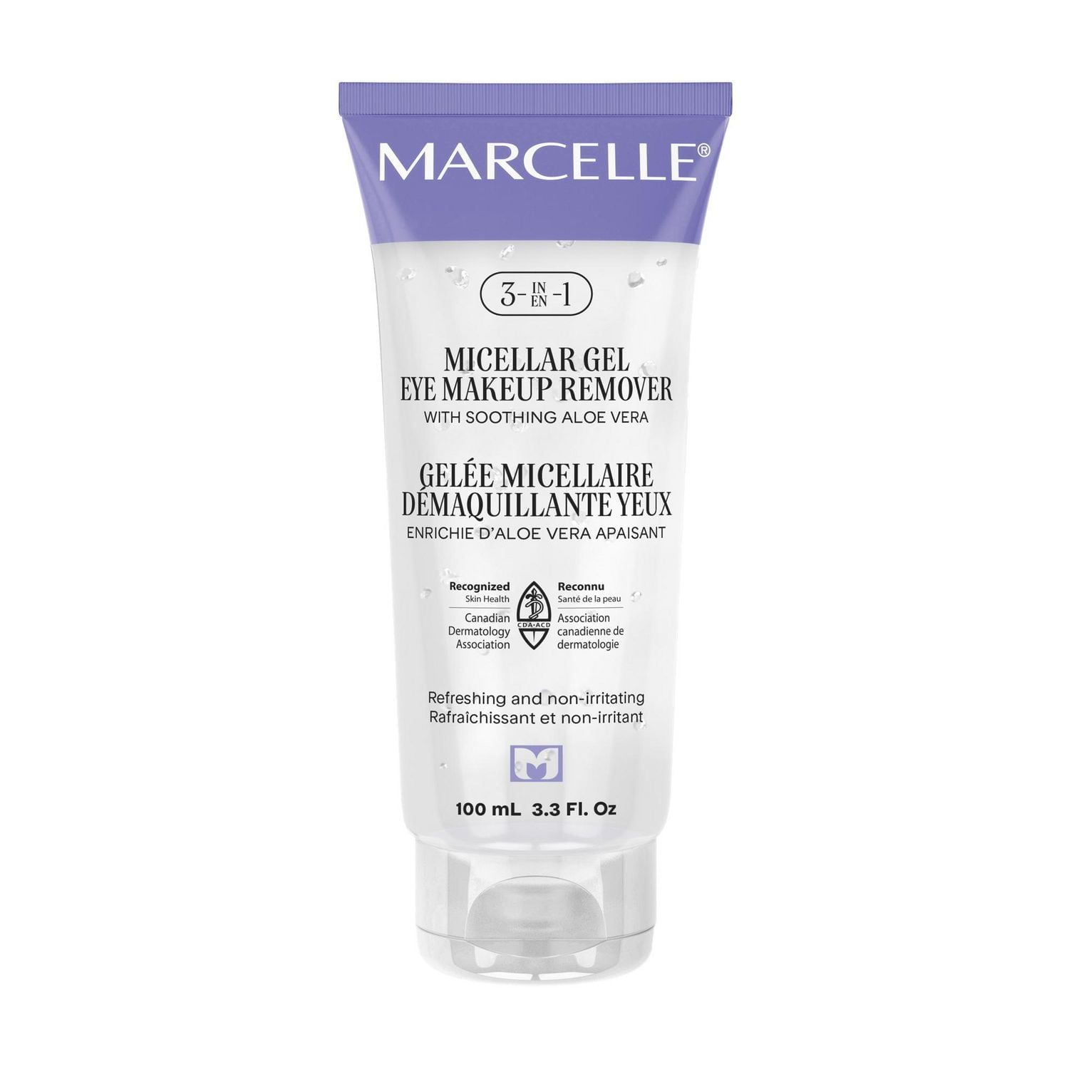 Marcelle Gelée micellaire démaquillante yeux 3 en 1 avec aloe vera