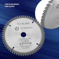thumbnail image 4 of 165mm Tct hoja de sierra circular plata disco de corte rotatorio para corte de madera 60 dientes Feliz Sencillez, 4 of 5