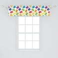 thumbnail image 2 of Ambesonne Abstract Valance Pack of 2, Crayon Scribbles, 54"X12", Multicolor, 2 of 4