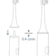 thumbnail image 4 of 10 Pack Compatible with Wondersmile Electric Toothbrush Replacement Brush Heads, Black, 4 of 4