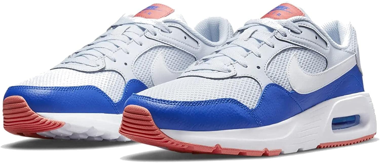 Nike Air Max Sc Mens Sneakers 9 Pure Platinum White Racer Blue - Walmart.com