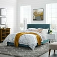 thumbnail image 5 of Amira Full Upholstered Velvet Bed (5859-SEA), 5 of 5