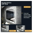 thumbnail image 3 of LED Bathroom Mirror 72"x 32", Front Lit and Backlit with Lights, Stepless Dimmable, Anti-Fog, Shatter-Proof, Memory Function, 3 Colors Lighted Vanity Mirror for Horizontal/Vertical Use, 3 of 7