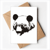 Fierce Outline Panda Cat Handsome Greeting Cards You are Invited Invitations
