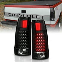 Black 1988-1998 chevy Silverado C/K Suburban Tahoe Sierra LED Tail Lights Lamps