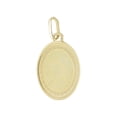 thumbnail image 2 of 14k Yellow Gold, Baptism Christening Laser Engraved Medal Religious Round Light Weight 19mm NO Necklace, 2 of 7