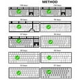 thumbnail image 6 of 1. 133Key Gradient Side-Print Topographic Keycaps, Contour4.0 Design & Anti-Fade Backlit for Mechanical Keyboards, 6 of 8