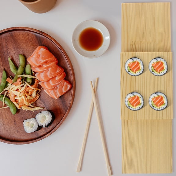 COSMOBETTY Japanese Tableware Wood 1Pack for Family Dinners