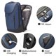thumbnail image 3 of (Azul) Mochila para ordenador portátil para hombre, mochila universitaria grande, mochila escolar para viaje antirrobo, mochila de trabajo y negocios, 3 of 5