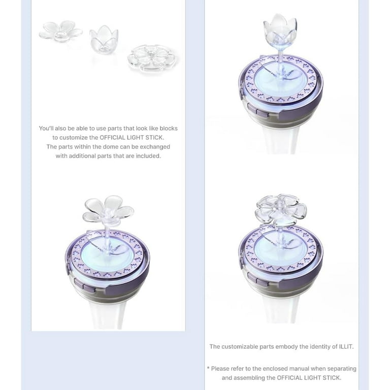 ILLIT 公式ペンライト OFFICIAL LIGHT STICK ILLIT Official Lightstick - Walmart.com