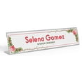 thumbnail image 1 of Printtoo Personalized Desk Name Plate Pretty Garden Rose Custom Acrylic Office Desk Name Plate Accessory 2x10 Inches, 1 of 5
