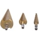 thumbnail image 3 of Cortador cónico, 3 piezas, cortador de orificios escalonados de acero de alta velocidad, herramientas industriales, características mejoradas, 3 of 12