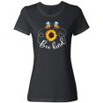 thumbnail image 3 of Inktastic Bee Kind Bees and Sunflower Women's T-Shirt, 3 of 5