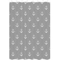 thumbnail image 2 of Nautical Anchor Shower Curtain for Bathroom, Navy Blue White Beach Coastal Beachy Fabric Shower Curtains Set Decorative, Ocean Men Boys Kids Restroom Decor Accessories Hooks Included 72x72 Inch, 2 of 6