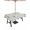 SpringGreen LightGrey, variant on Outdoor Tablecloths with Umbrella Hole & Zipper, Watercolor Floral Round Tablecloths 60 Inch, Spring Flowers Birds Plants Gray Plaid Waterproof Table Cloth, Patio/Pool/Picnic Table Covers