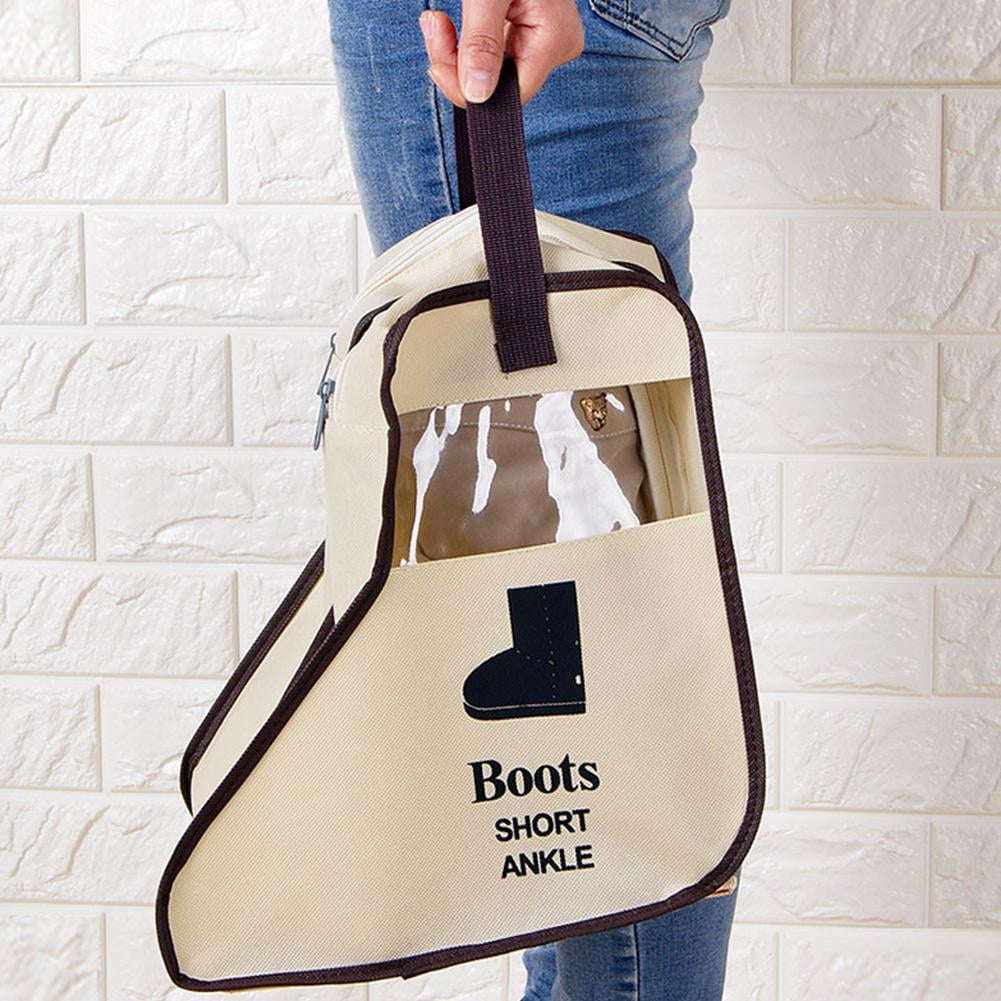 Long Riding Rain Ankle Boots Leather Shoes Storage Bag Organizer Case Travel Eco Bag For Boots Drop