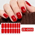 thumbnail image 4 of Buy 2 Get 1 Free Solid Color Nail Stickers, 16Pcs Glossy Pink Nude Nail Wraps, Long-Lasting Self-Adhesive Nail Polish Strips, Easy Apply Nail Art Stickers for Women, Includes Nail File, 4 of 16