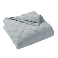 thumbnail image 4 of Better Homes & Gardens Diamond Gauze Quilt, Silver, Full/Queen, 4 of 7