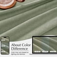 thumbnail image 5 of NICETOWN Cafe Curtains for Kitchen, Pinch Pleated Small Window Curtains Over Sink, Semi Sheer Farmhouse Light Filtering Linen Curtains for Bathroom Baseroom, Sage Green, 26"x36", 2 Panels, 5 of 7