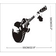 thumbnail image 1 of Decoración de pared ZHCH etiqueta de música guitarra vinilo removible 55cm x 60cm, 1 of 4