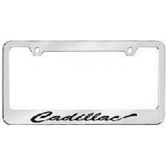 Cadillac (Script) Solid Brass License Plate Frame