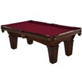 thumbnail image 3 of Brunswick 8 Foot Glen Oaks Pool Table with Merlot Contender Cloth and Play Kit: Billiard Ball Set, Cues, and Accessories., 3 of 7