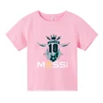 thumbnail image 3 of Camiseta de algodón Messi de verano 2024, ropa para niños, niñas, verano, manga corta, informal, para niños, camisetas deportivas, 3 of 5