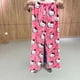 thumbnail image 3 of Pijamas Kawaii Sanrio Hello Kitty de franela para mujer, cálidos pantalones de lana blancos con dibujos animados de Anime, pantalones casuales para estar en casa, pantalones de moda de otoño, regalos, 3 of 5
